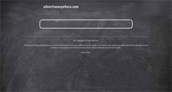 Desktop Screenshot of advertiseanywhere.com