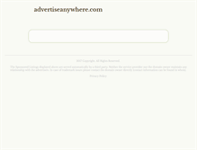Tablet Screenshot of advertiseanywhere.com